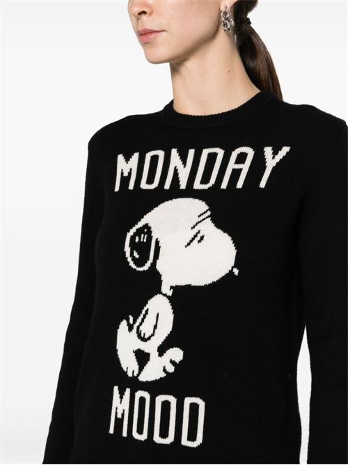 Maglia donna Snoopy Monday Mood MC2 SAINT BARTH | QUEEN SNMD0000